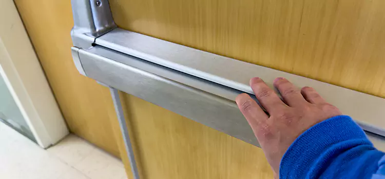 Installing a Push Bar on a Door Sun Prairie
